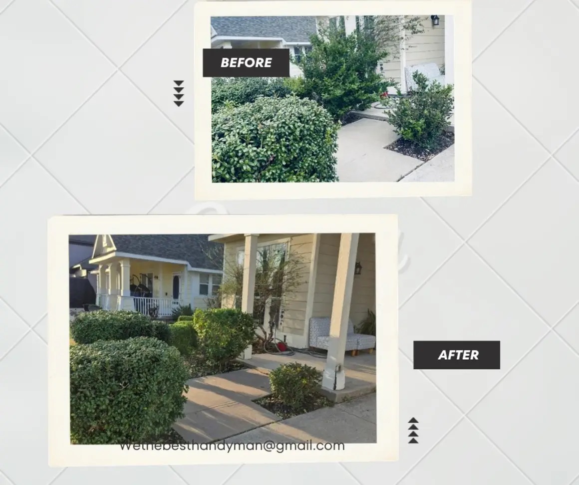 Before and After Handyman Work